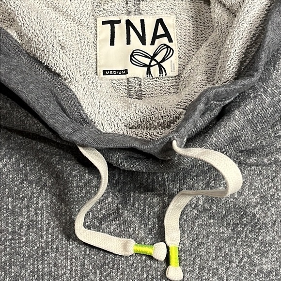 TNA grey cowl neck hoodie, size medium. - Picture 4 of 10